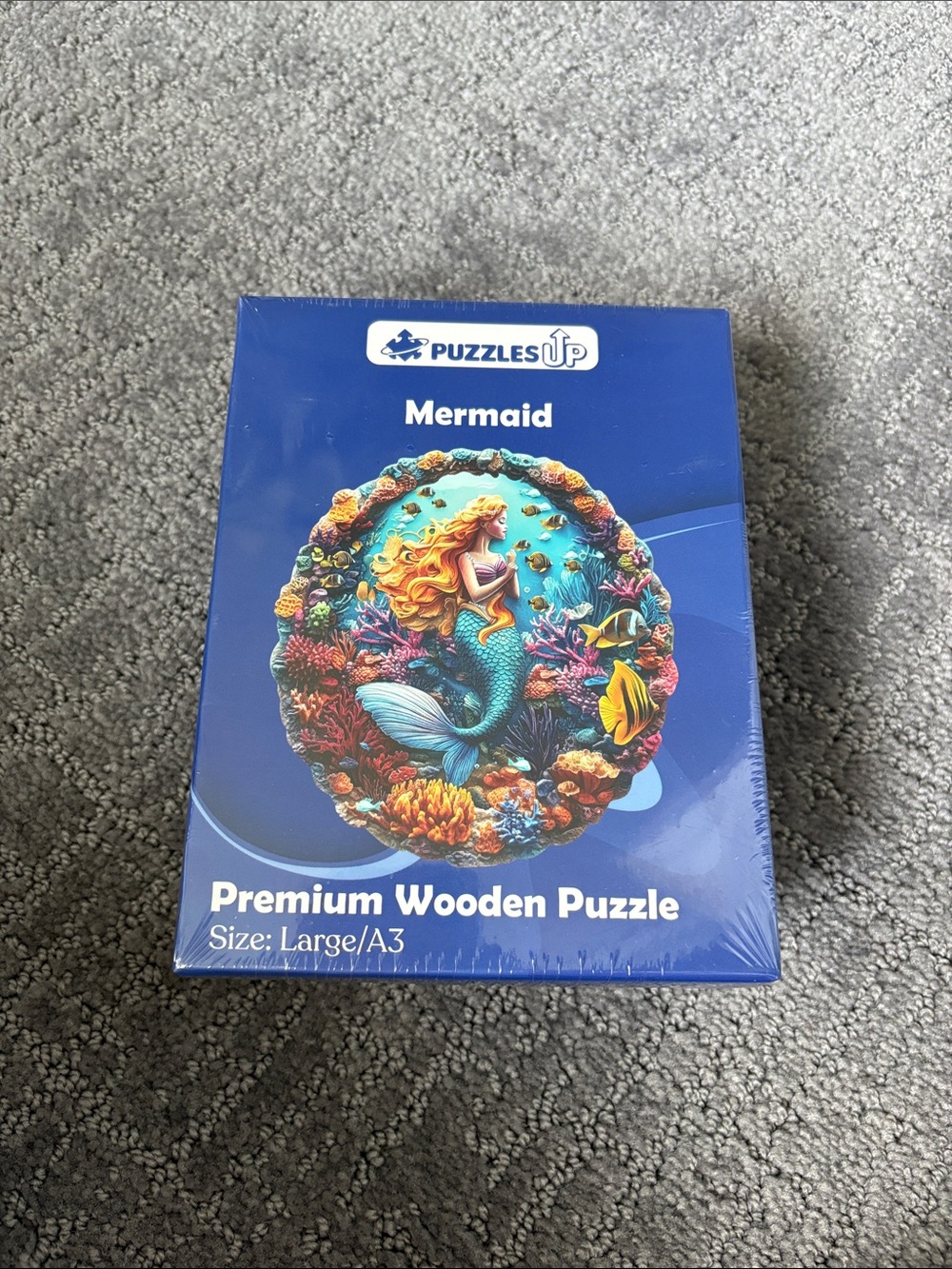 Mermaid Premium Wooden Puzzle - Blue